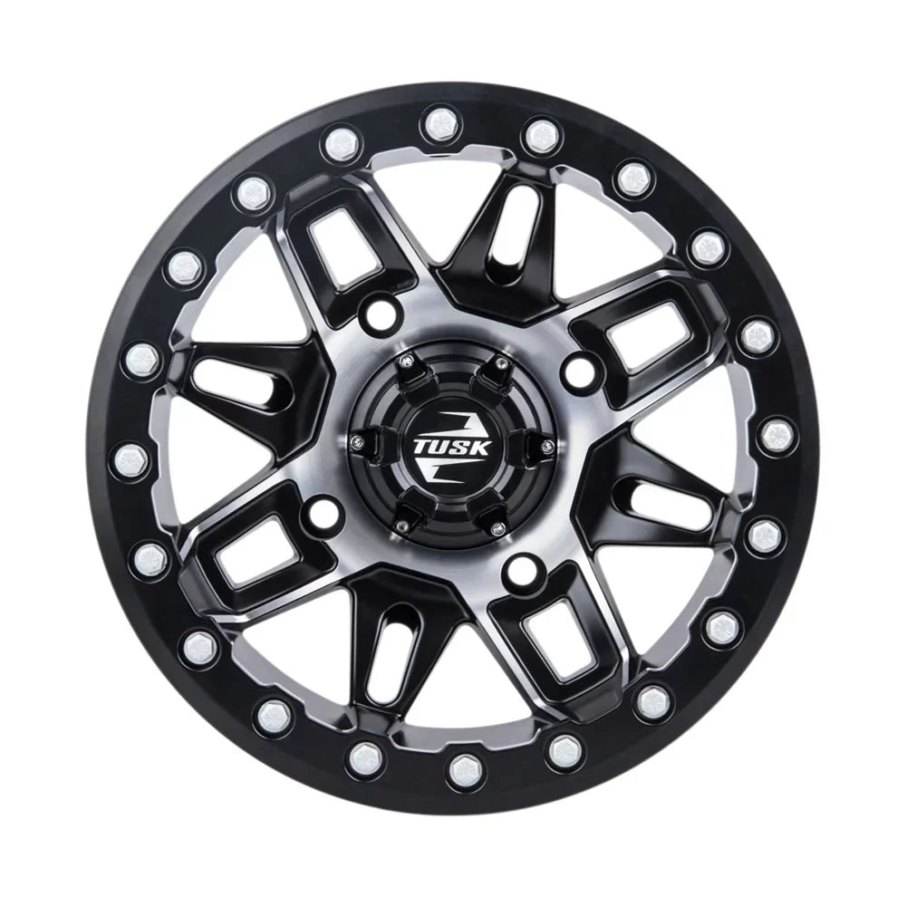 Pro 2021-2022 (2 Pack) HD10 CAN-AM Beadlock Wasatch 2.0 Limited 5.0 + For Machined/Black Defender Wheel 4/137 Tusk 15x7