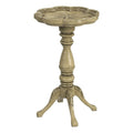 Antique Scalloped Butler Whitman Table Edge Accent Specialty Beige