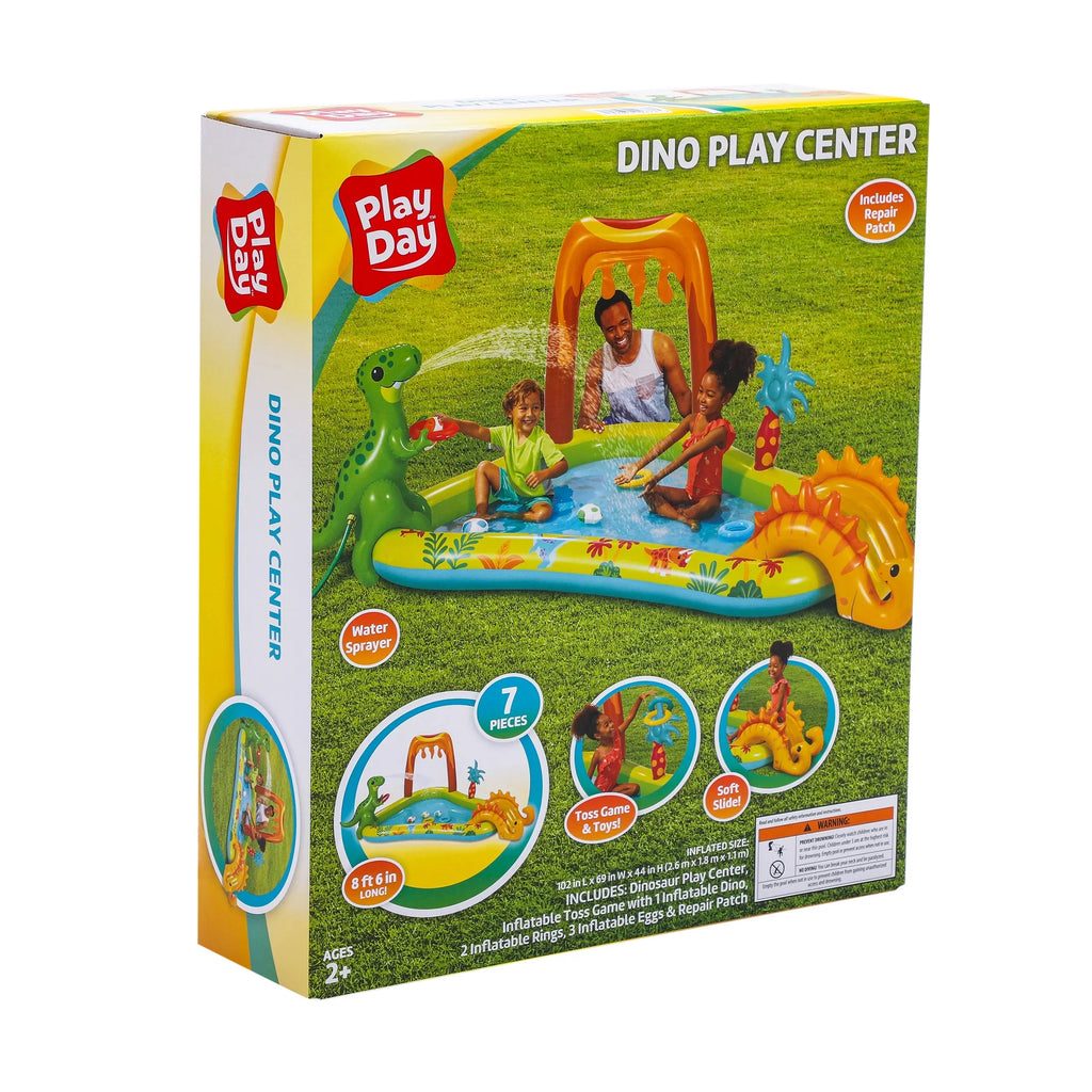 Dino Play Ages Day Center, Up, Inflatable Unisex Play and 2