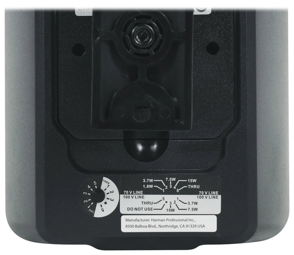 (6) Control Wall Commercial 3" Amp 23-1 70v JBL Indoor/exterior + Speakers Black