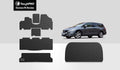 Heavy Compatible with Rubber climate - (Made USA) All ToughPRO with in Set Mats HONDA 2010 - Cargo - Black Full Odyssey Duty -