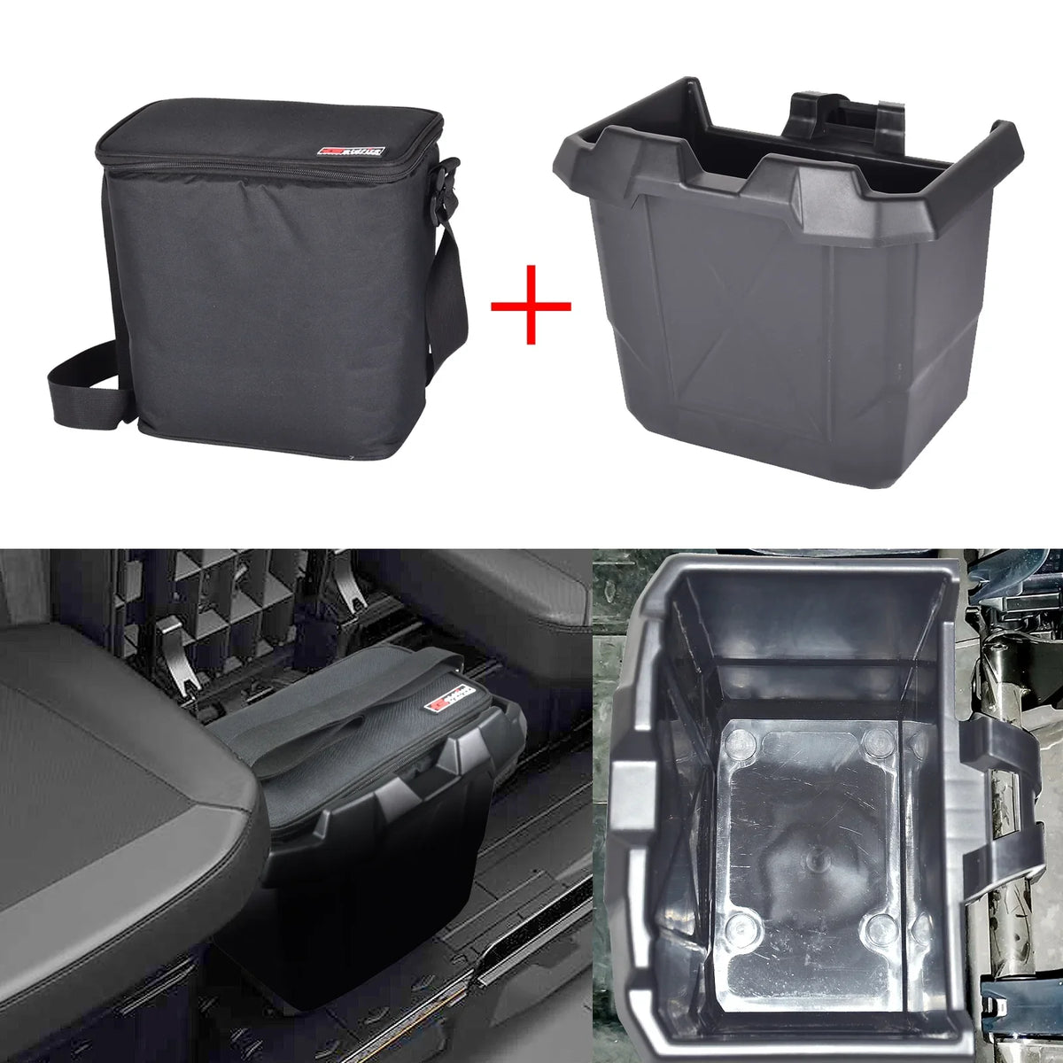 Defender Max Removable Can Fit Box Seat Cooler for Bin Under Cooler Storage -2022 Underseat UTV 2016 Bag Am Storage