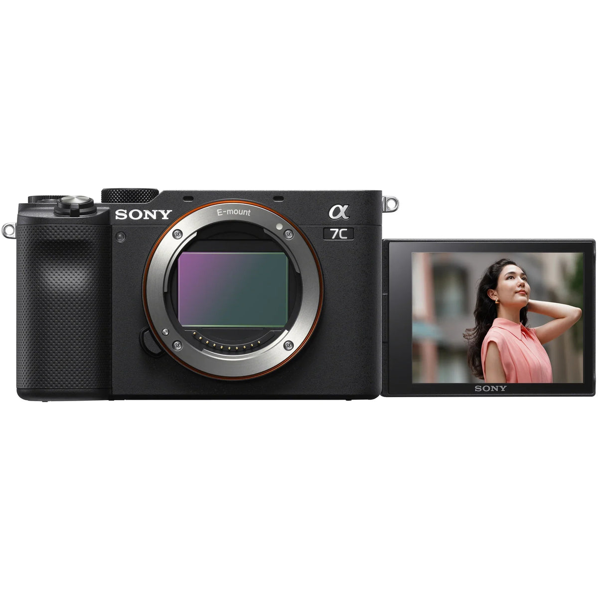 Vlogger Grip + Mirrorless Body Gear Deco + Bundle w. Full Black 2 & GP-VPT2BT Frame Remote Only Lens Shooting with a7C Bag Kit ACCVC1 Battery Accessories Wireless Interchangeable ILCE7C/B Camera