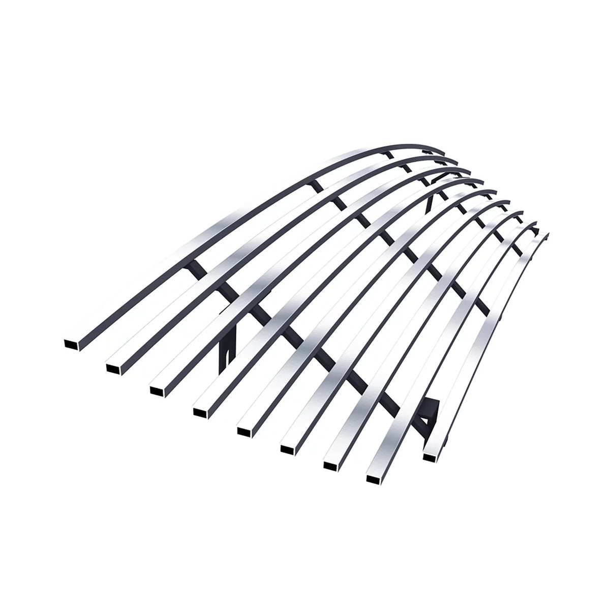 Grand Vitara Compatible Grille Steel Upper Premium Silver with N19-C63158I Billet Main Suzuki 8x6 APS Horizontal 2006-2012 Stainless