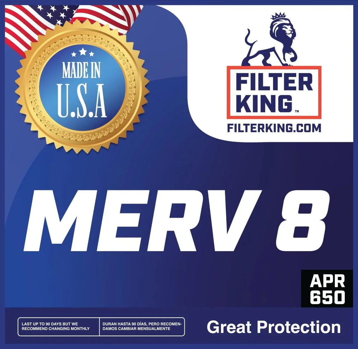| King Pleated 33.5 x MADE Air | | 9.5 Filters Filter MERV | HVAC Filter 9.5x33.5x1a IN 4-PACK dimension: 8 x .75" USA Furnace Actual A/C