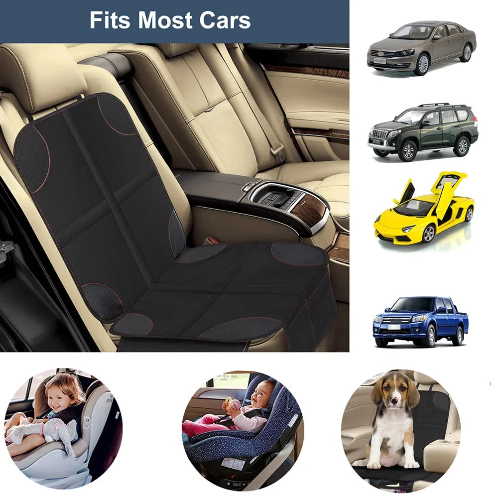 Padding Seat Non-Slip Protector Thickest Child Protect Baby Backing and Mesh 2Pack Car Pet for with Pockets and Seats