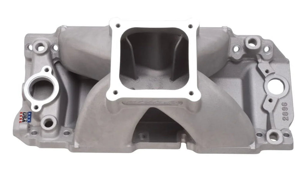 Deck Victor Port Edelbrock Heads BBC Super 565 Conventional Rect Short Manifold