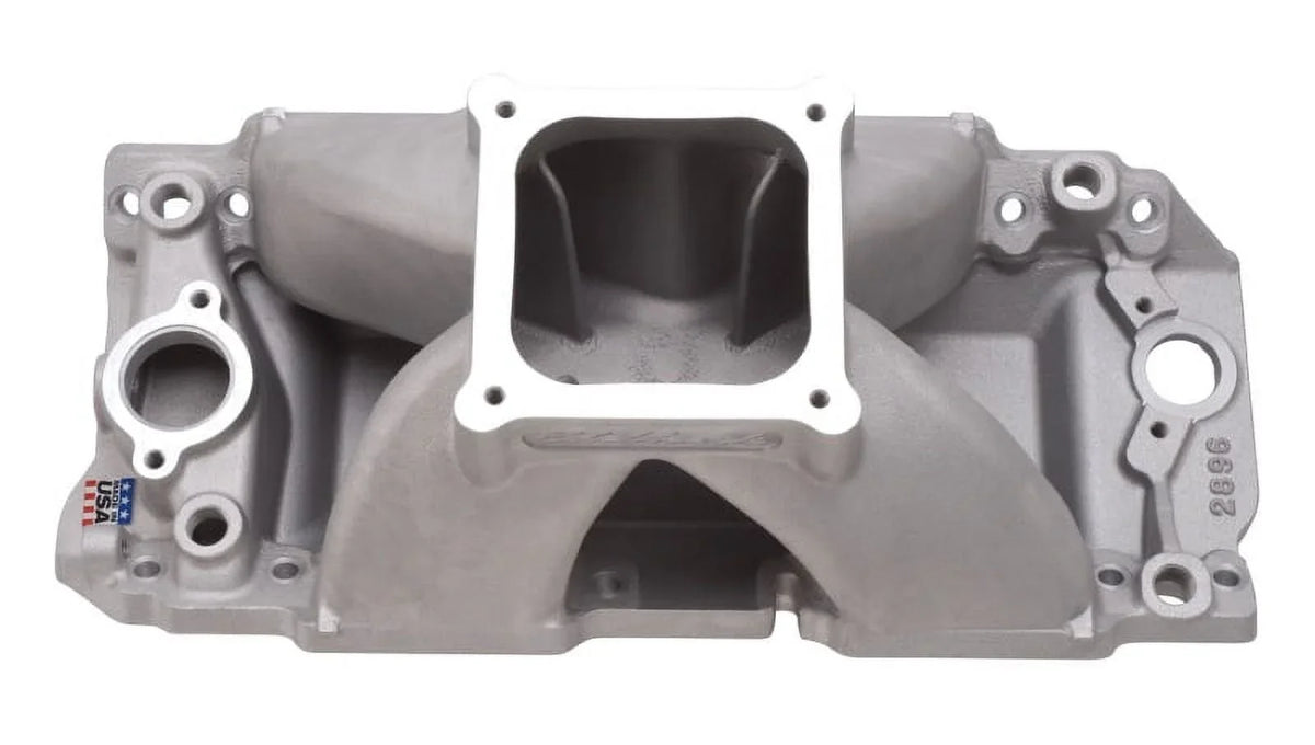 Deck Victor Port Edelbrock Heads BBC Super 565 Conventional Rect Short Manifold
