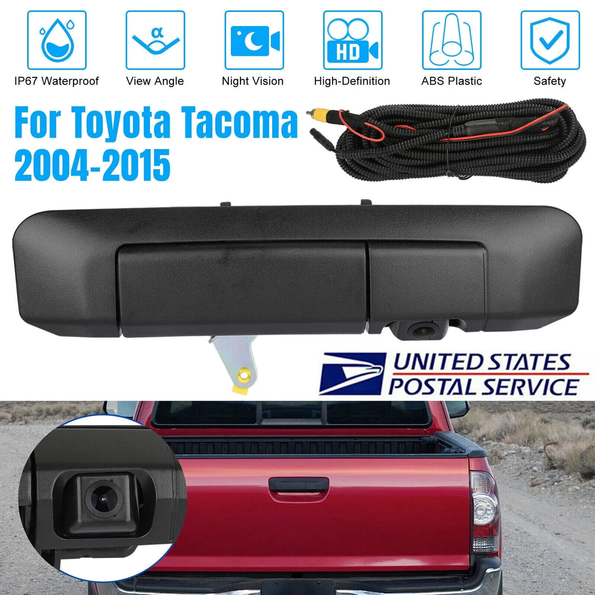 2008 2006 2004-2014 Tailgate Camera Xhy Tacoma Backup 09 Toyota for 2007 Handle