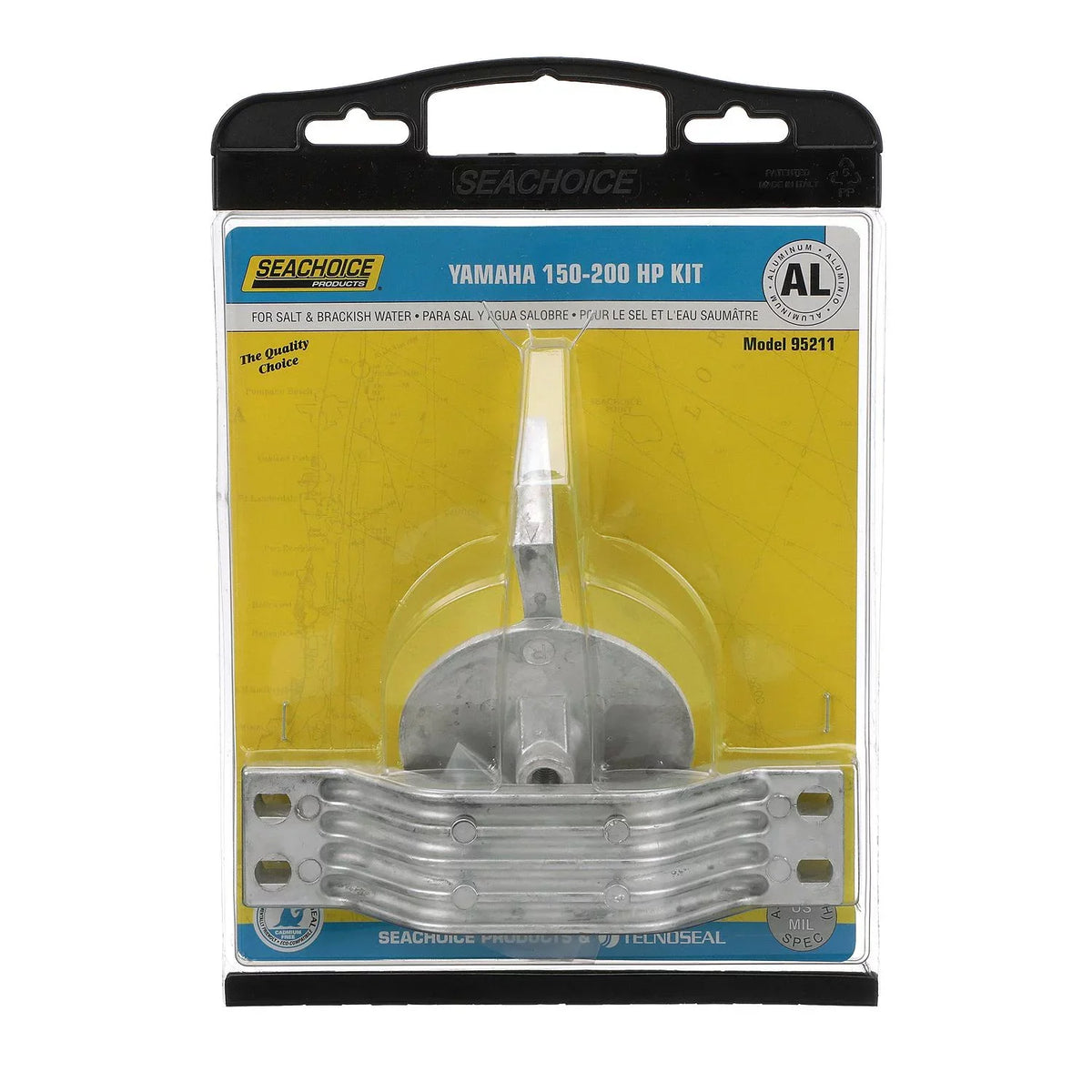 Yamaha Anode Aluminum, Counter Seachoice Cadmium-Free, Rotating, Friendly Kit, 150-200hp Environmentally