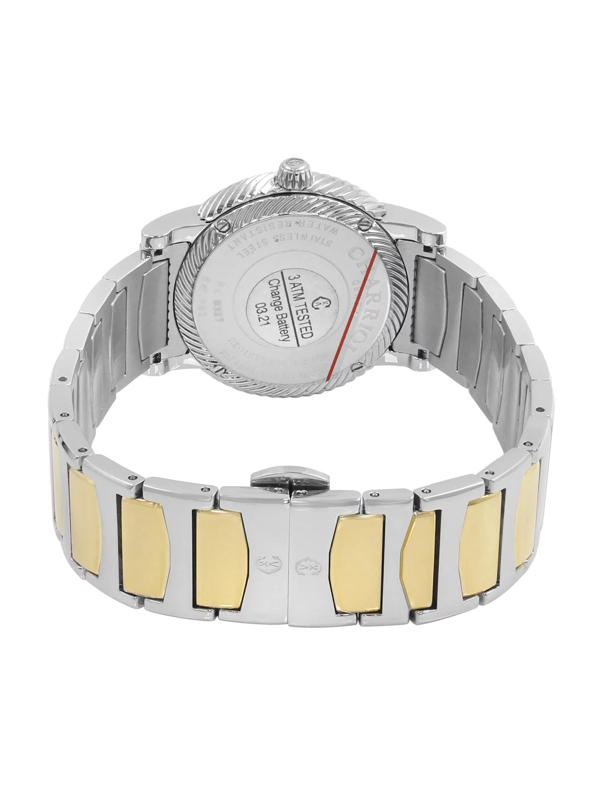 Watch 0.40cttw MOP Steel P33SY2D.921.001 Parisii Charriol Two Quartz Tone Ladies