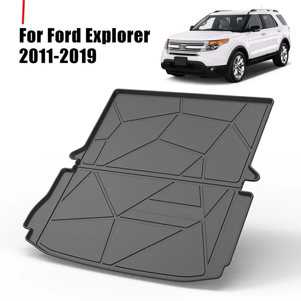 TPO 2011-2019 Custom for Cargo Non Explorer Models Liner Trunk Waterproof Mats 7-seats