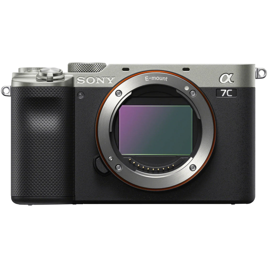 Silver Camera GP-VPT2BT 2x Accessories Full Bundle + Frame Wireless Body with Mirrorless Battery + Gear + Kit ACCVC1: a7C w. Lens Vlogger Remote 28-60mm & Deco Grip Bag ILCE7CL/S Shooting F4-5.6