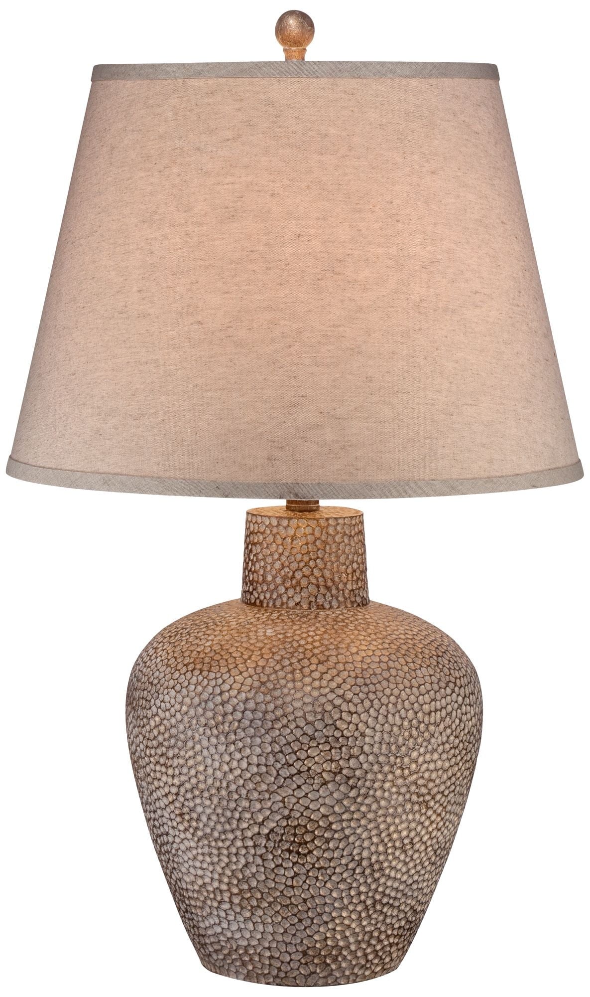 Rustic Textured Brown Home Bedroom Lighting Table Off Bentley Hammered Room Pot Lamp House Living Leaf Tall Empire Shade White 29" 360 for Farmhouse
