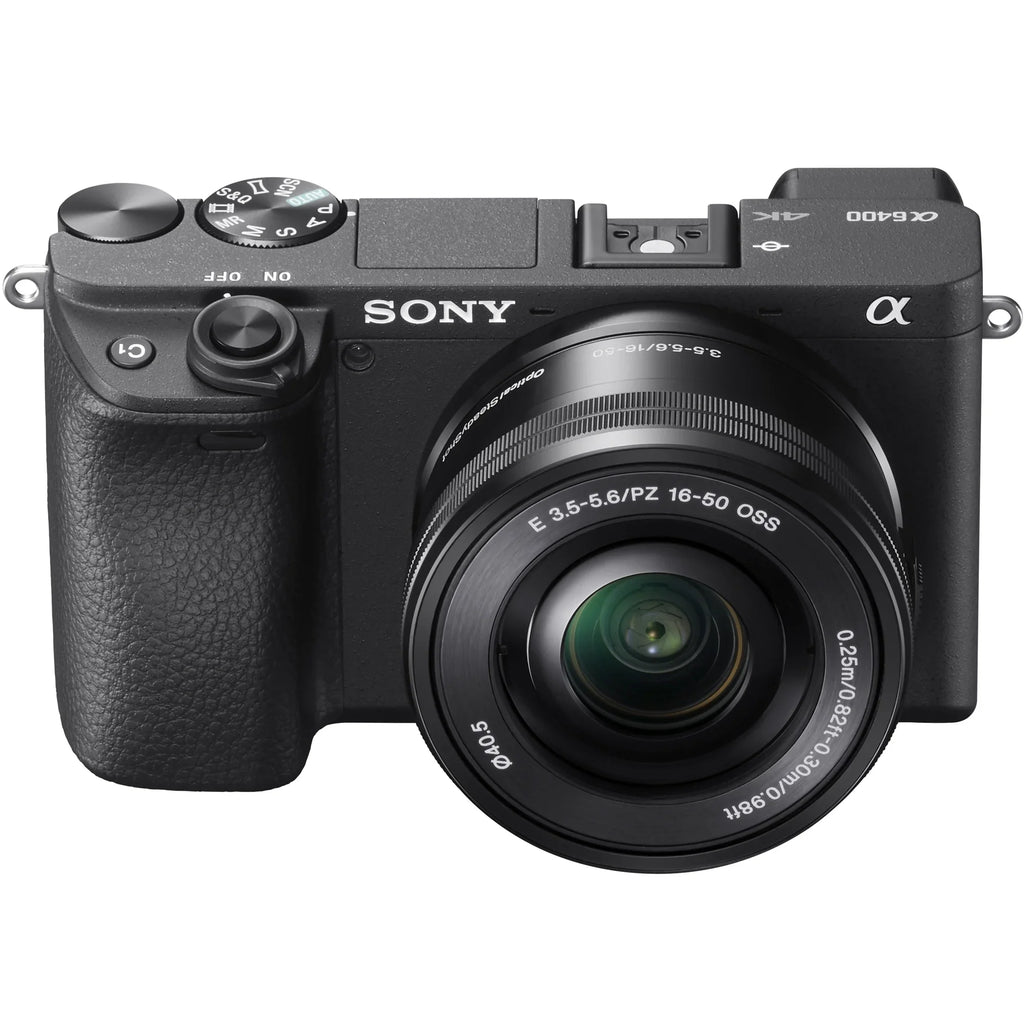 Battery Camera Card, a6400 Camera Mirrorless Interchangeable-Lens Photo Editing and Video Filter Memory 16-50mm APS-C Bundle 40.5mm with Kit Suite, Bag, 64GB ILCE-6400L Lens with and Camera