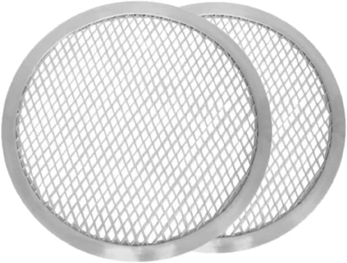 Home for Screen Pizza Baking Kitchen Set Bakeware Round TrueCraftware- Rim Round Pan Aluminum Tray 2 & Pizza Seamless Baking Pizza Restaurants 10” Tray Pizzeria Screen- of