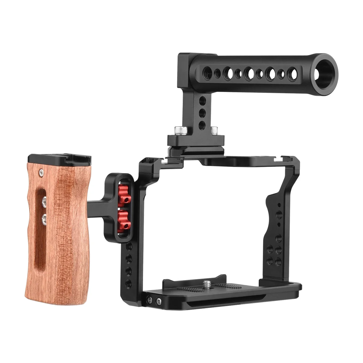 Threads Dual + Alloy II Replacement A7IV/ Aluminum Andoer A7III/ with Mounts Cold A7II/ Inch + Video Handle III/ for Wooden A7R A7R Cage 14 A7S Side Numerous II/ Shoe Kit Grip