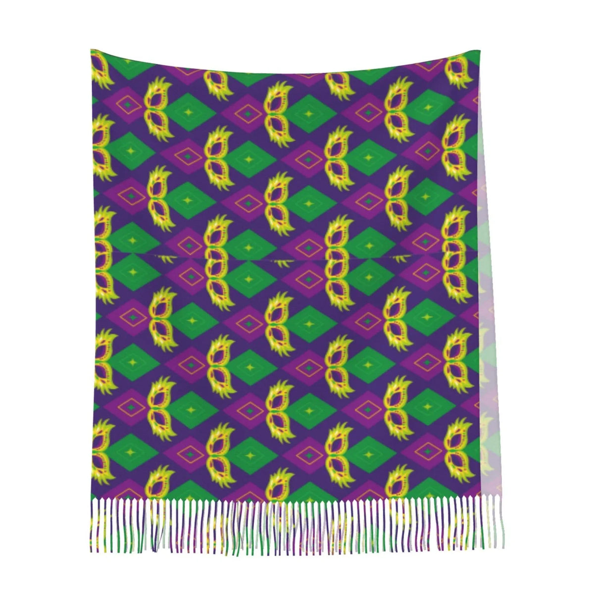 Gifts- Shawl Cashmere Scarf Bingfone Large Elegant Carnival3 Feel Wrap Mardi Women Warm Art Print Gras Winter For Scarves Soft