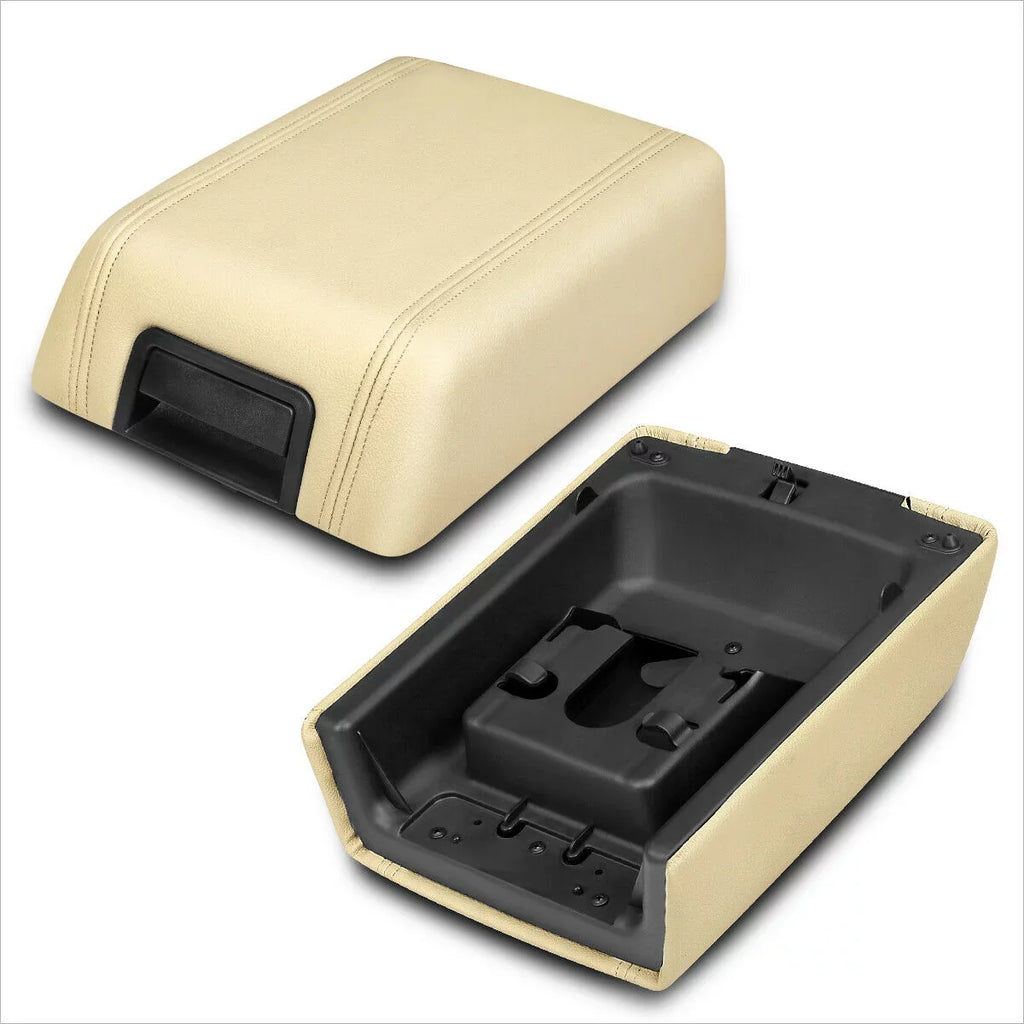 Lincoln Teledu Console Latch Cover Armrest Repair Center Kit Beige Top For Lid