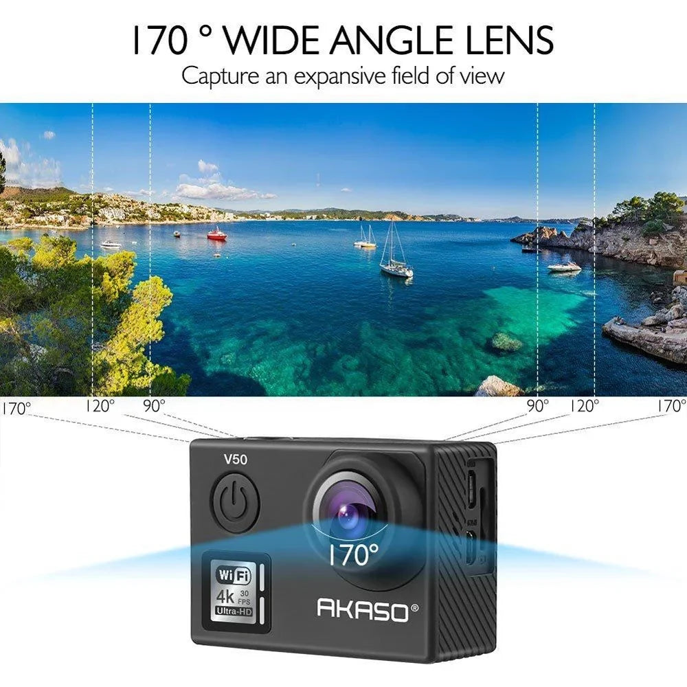 Akaso V50 Action Camera-Native - with (Open 4K/30fps Wi-Fi MP Box) 20