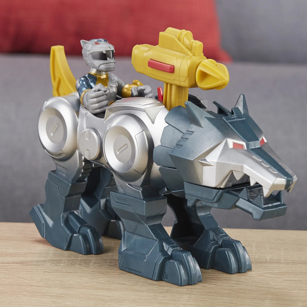 2-Pack Figures Playskool Silver Heroes Zord Ranger Rangers Power and Wolf