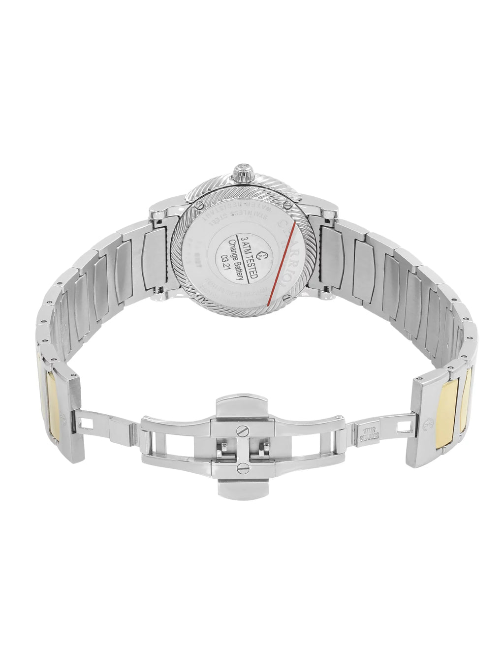 Watch 0.40cttw MOP Steel P33SY2D.921.001 Parisii Charriol Two Quartz Tone Ladies