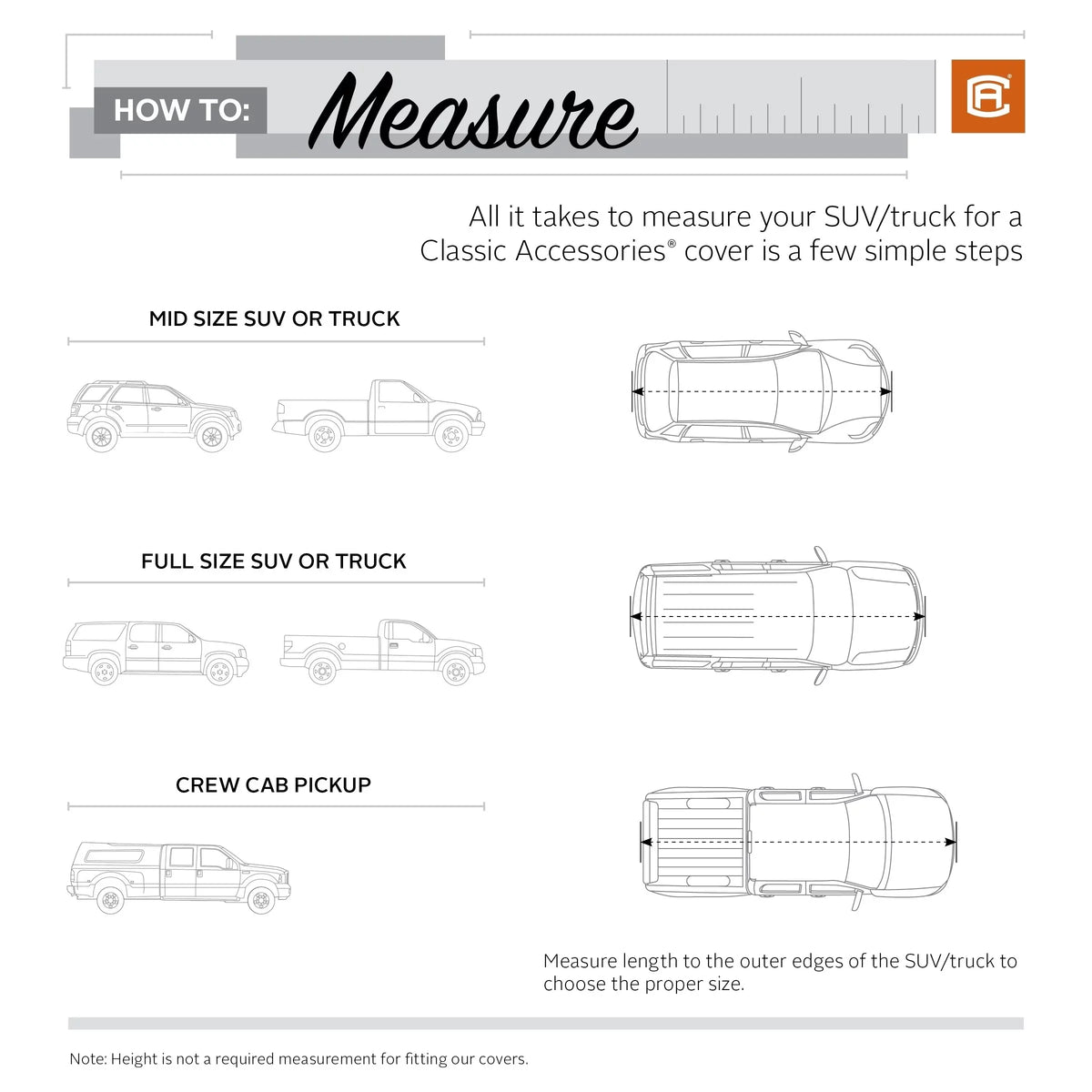 Accessories Cover PolyPRO™ Charcoal Car Classic OverDrive Truck Compact or 187"L, Cover, - Up to 3 Heavy-Duty SUV