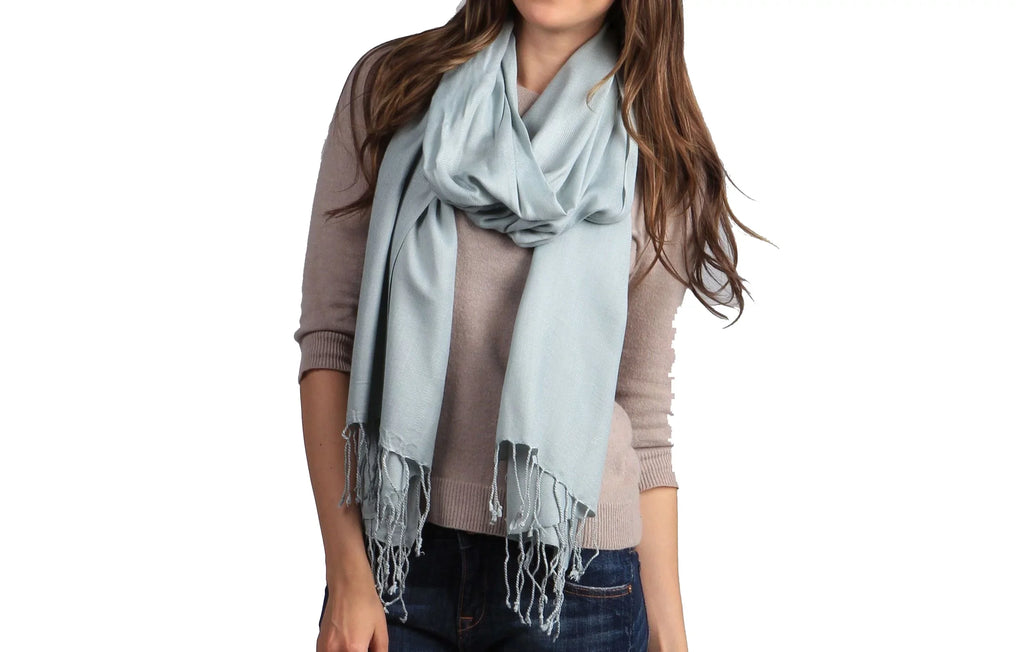Scarf/Scarves/Shawl/Shawls/Stole/Wrap/Pashmina (Silver Shawl/Cashmere/Cashmere Scarf/Pashmina Scarf/Wool/Silk Grey)