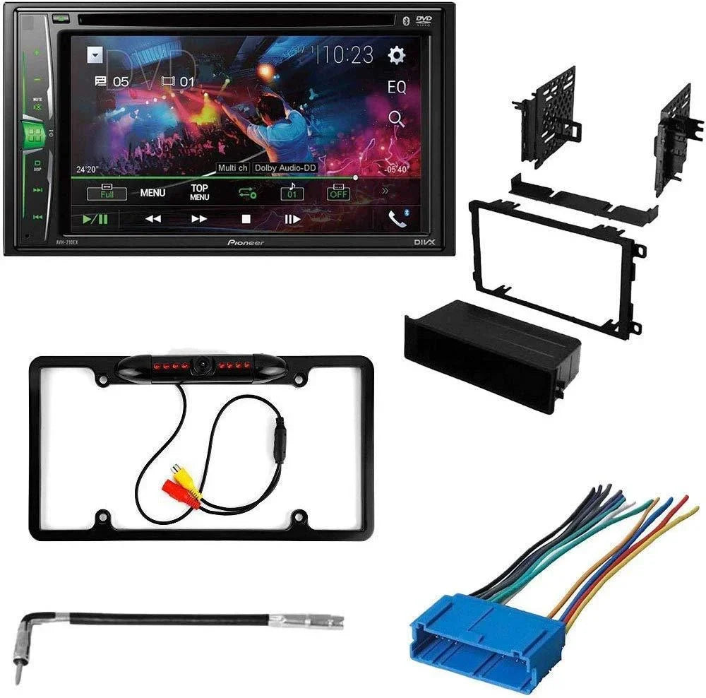 Camera/Install DIN KIT4820 Oldsmobile 6.2" W/ AM/FM DVD/CD Bundle Receiver Digital for Bluetooth/Backup Double AVH-241EX Eighty-Eight Media Kit/in-Dash Pioneer with 1994-1999 Car Touchscreen Stereo