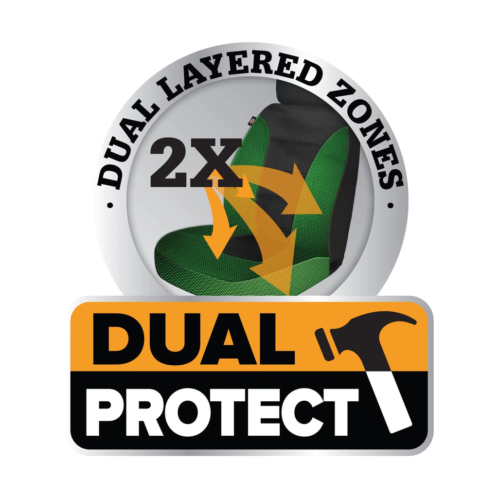 Durazone Genuine Covers, Black Seat 2 Car Piece Dickies