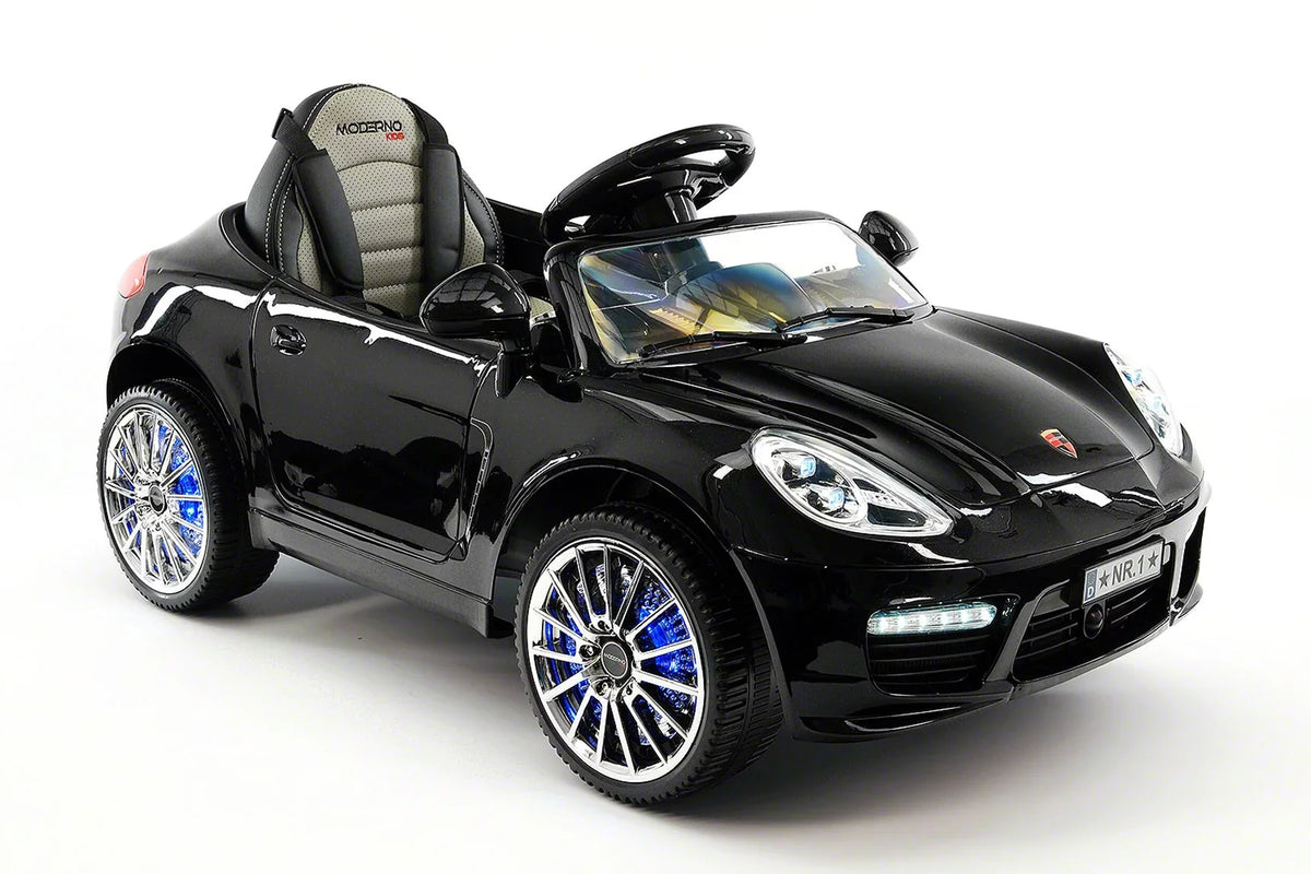 12V Ride-On R/C with Remote Kiddie Car | Metallic Electric Parental Roadster Kids Black