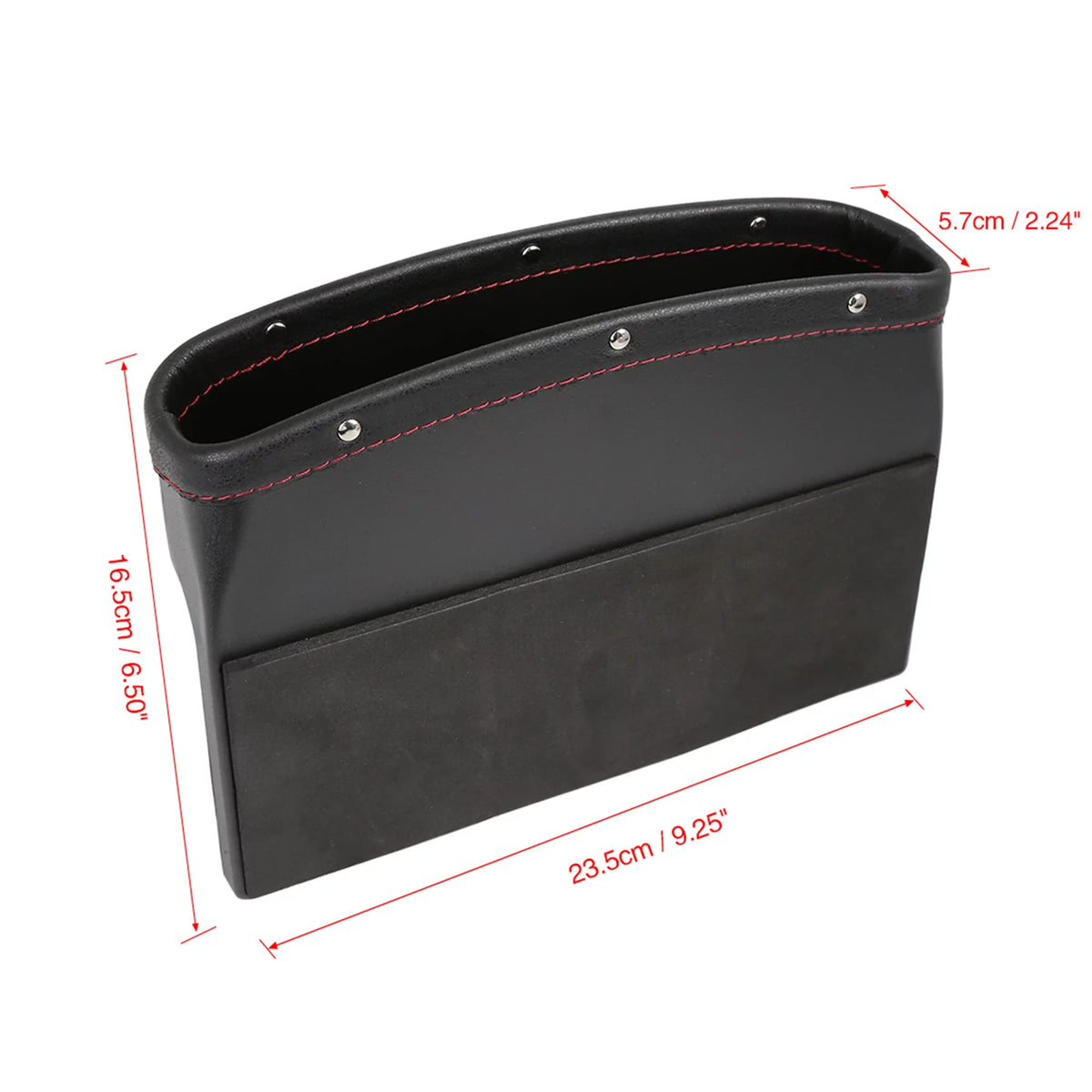 Car Gap Driver 4pcs Black Side Red Box Crevice Passenger Storage Seat