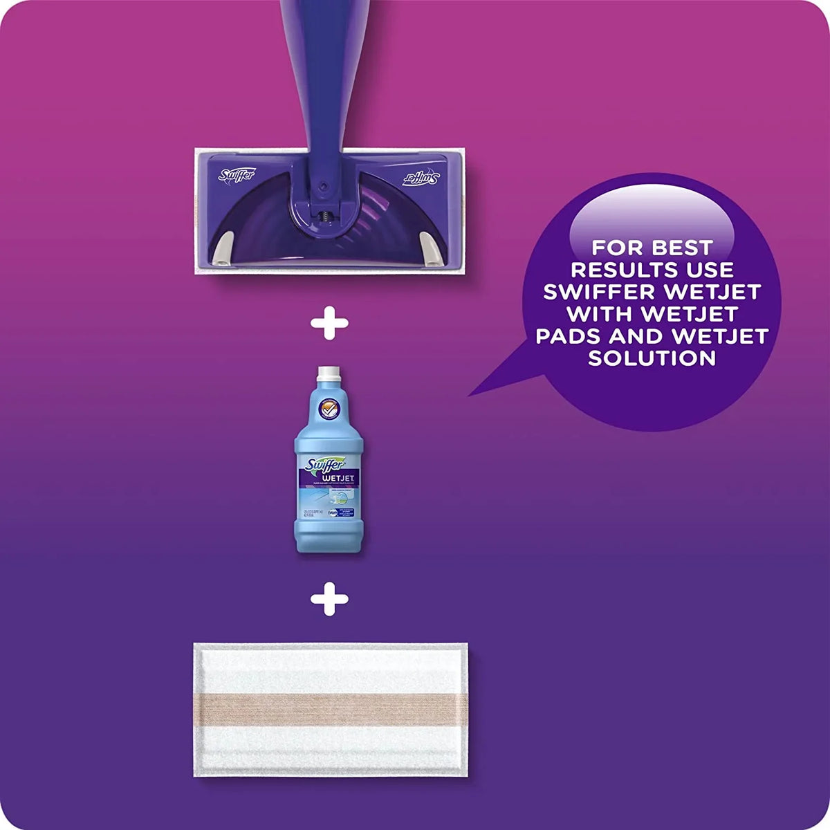 Wet & Refill, 42.2 Jet Vanilla of Swiffer (Pack Comfort, 4) Ounce Fluid Solution Cleaner Floor Lavender
