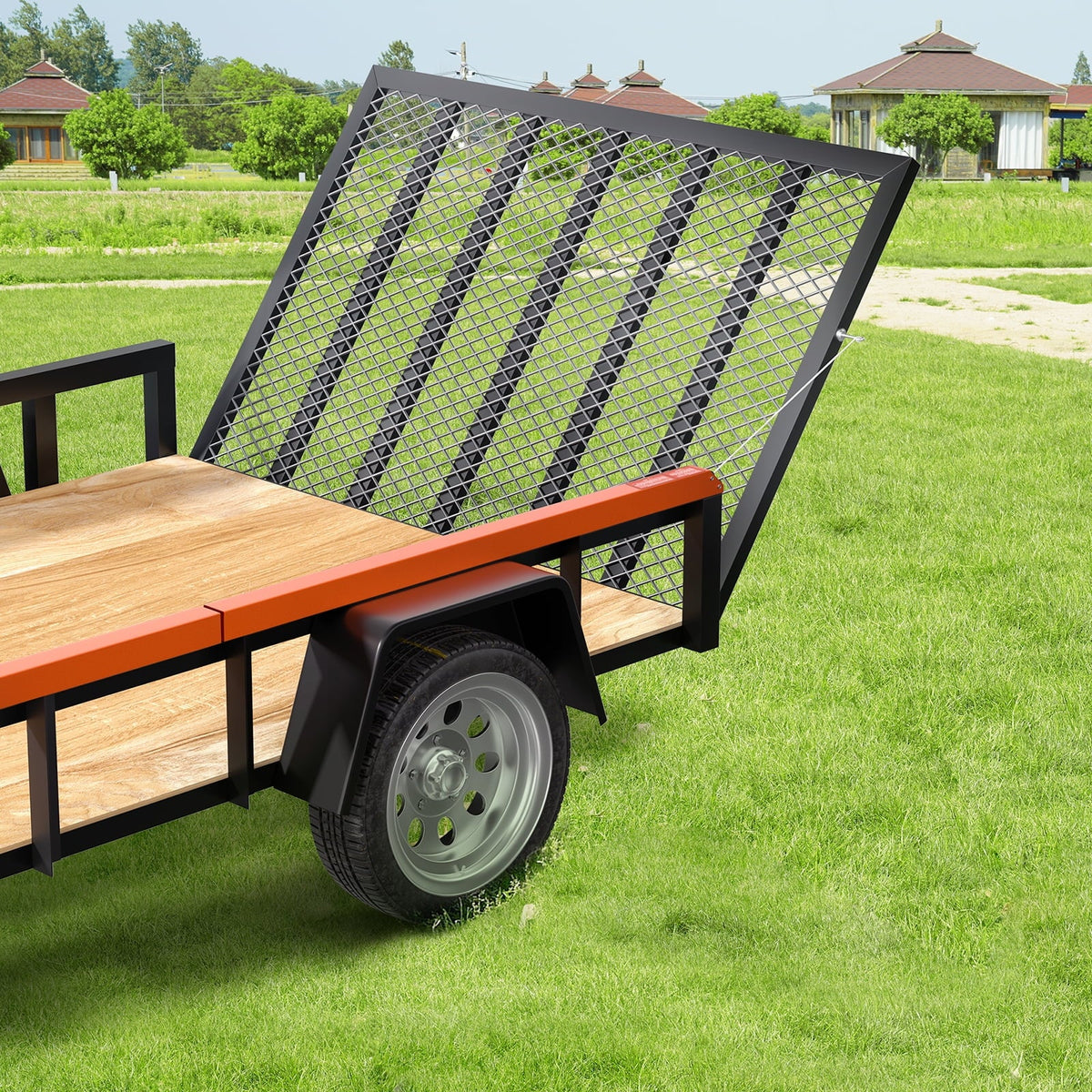 & BENTISM Lift 180 lbs Ramp Trailer Gate Assist Tailgate Utility System Capacity