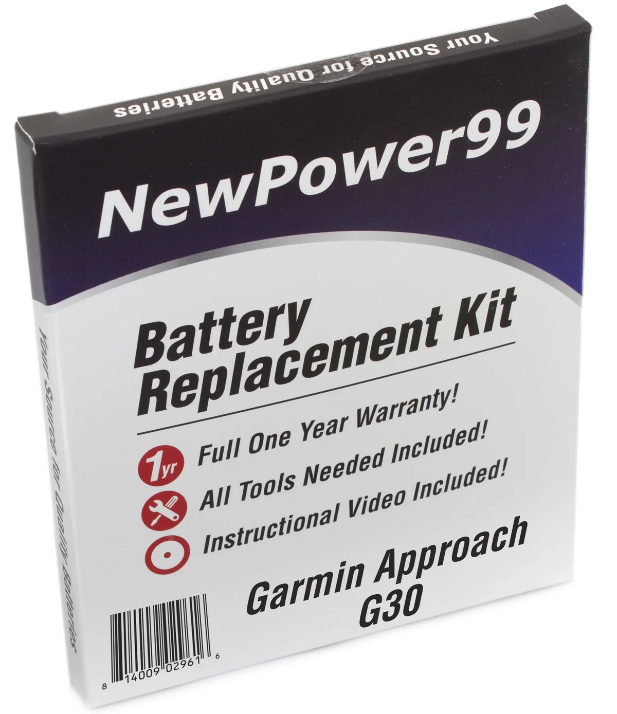 Tools, Installation Kit Battery, G30 with full Replacement and One Battery Video Garmin Instructions, Approach Warranty Year
