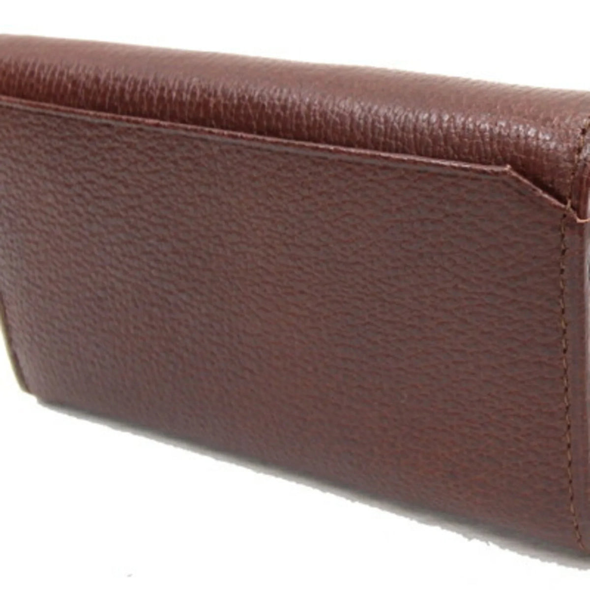 (Good) Coin BURBERRY Dark Case Leather Check MS152 Holder Brown Key 5 Burberry Pre-Owned