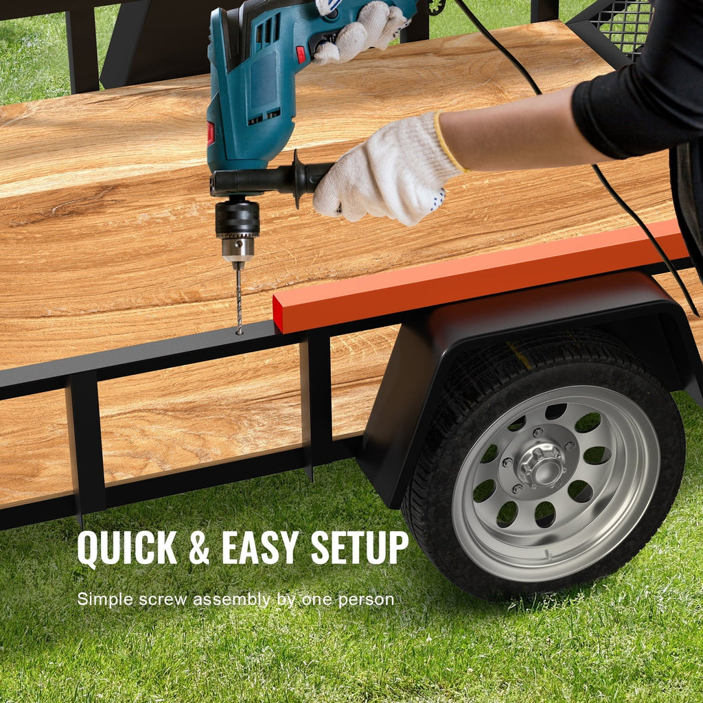 & BENTISM Lift 180 lbs Ramp Trailer Gate Assist Tailgate Utility System Capacity