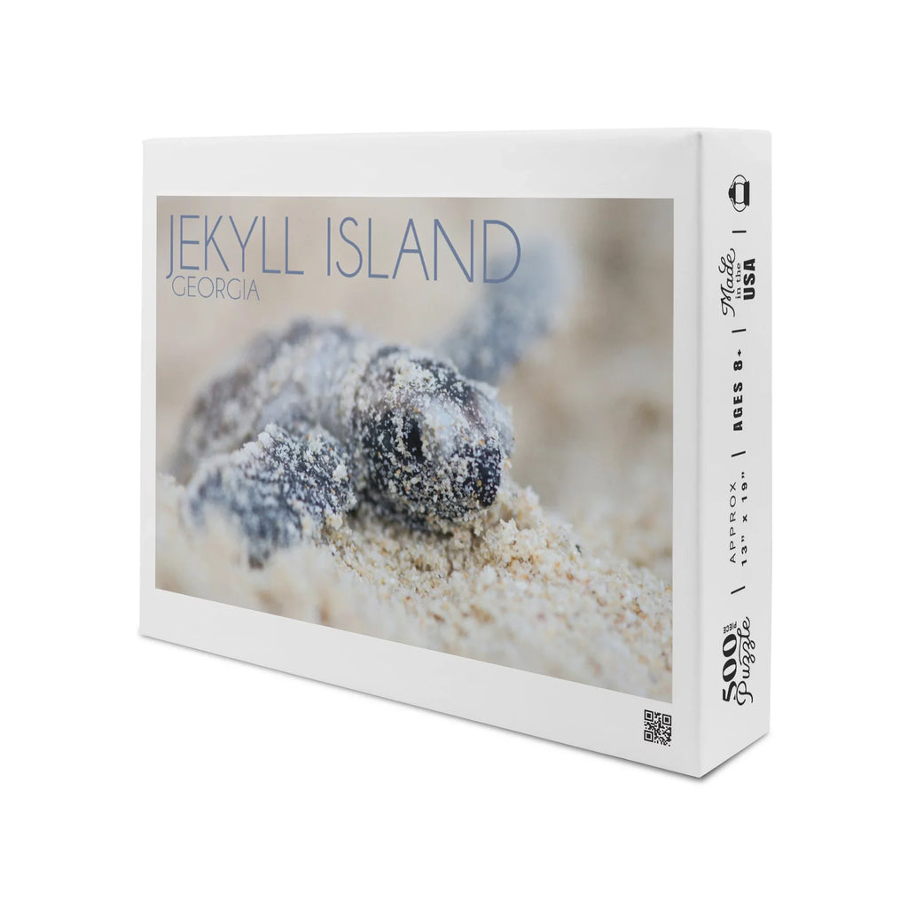 (19x27 in inches, Island, and Georgia, Made Family, Jekyll USA) Piece Hatching Turtle for Premium Adults 500 Jigsaw Puzzle Hawksbill