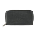 (Good) M61857 Zippy Hardware Pre-Owned Epi Black Zipper Leather Round Silver Long Wallet
