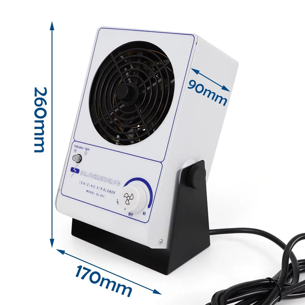 Anqidi Machine Blower Fan Ionizer Ionizing Discharge 110V 60Hz Eliminator ESD Static Air Anti-Static