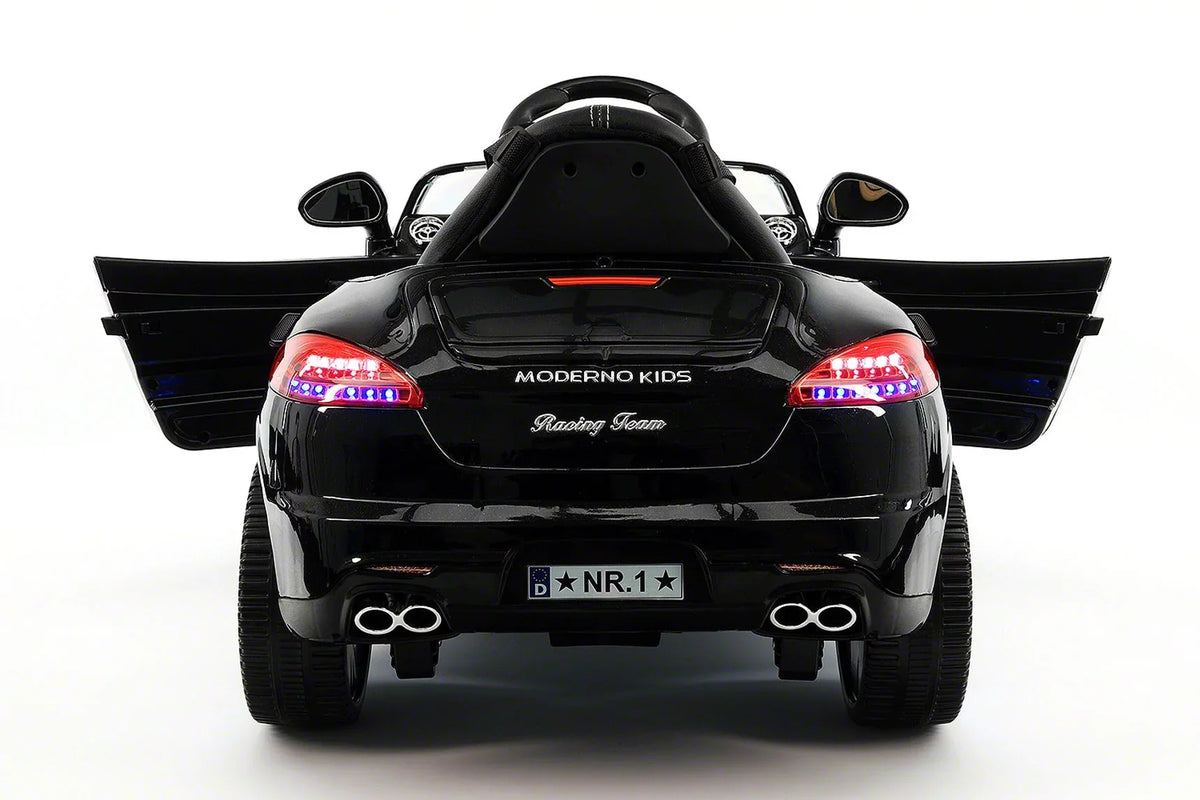 12V Ride-On R/C with Remote Kiddie Car | Metallic Electric Parental Roadster Kids Black