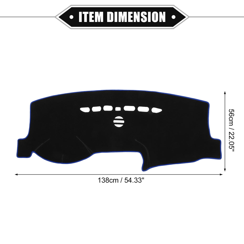 Bargains Protective Blue Dashboard Unique Car Center Cover Compatible 2013-2021 Mat Fusion Polyester for Console