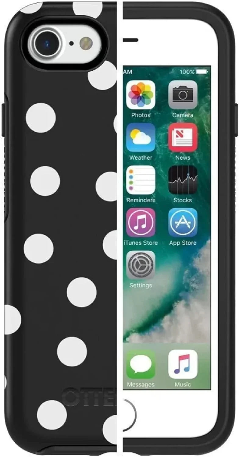 (Black/White Non-Retail Dot Graphic) Case OtterBox Date Packaging iPhone gen) - and SE for (3rd - Polka and iPhone Symmetry Night Series 8/7 (Only) 2nd