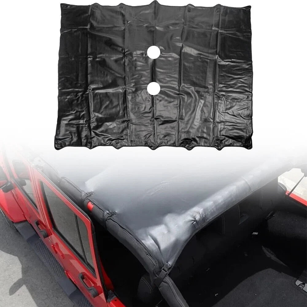 JKU 07-18 - Protection Installation, Wrangler JLLOM Leather Superior Sun Top Durable Effortless for JK Sunshade Jeep Protection