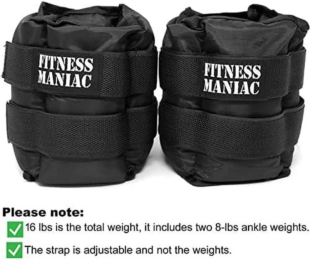 exercises ab, leg walking, premium pair men gym, heavy set straps weight, pro lbs for workout, glute 1 weights durable 16 double ankle women for ankle) per (8 pounds and