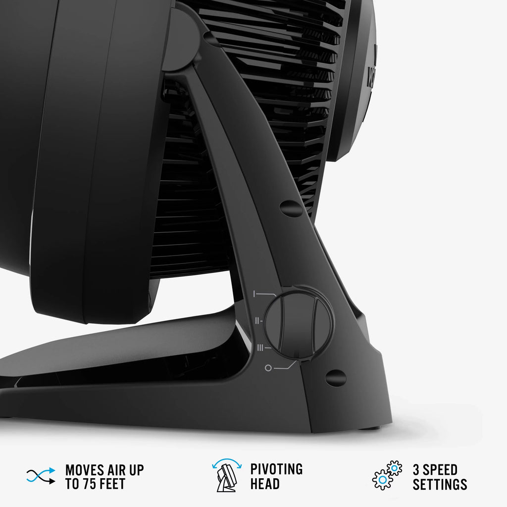 Air Black Fan, (New) 62 13", Circulator Whole Room Vornado Floor