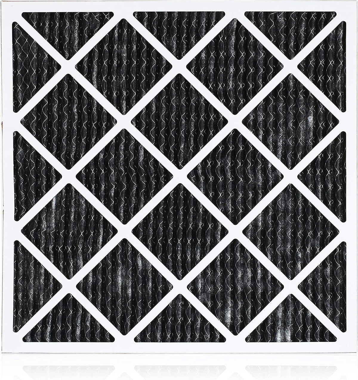 Filterbuy 8 MERV Air Carbon Activated Filters Furnace HVAC AC (2-Pack) 10x10x1 with Eliminator Odor Pleated