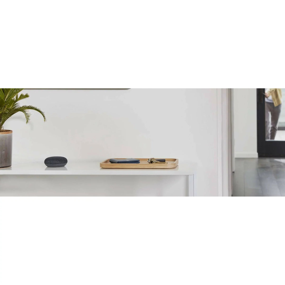 Bluetooth Mini Supported, Black Speaker, Smart Charcoal Assistant Home