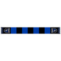 San Bar Scarf Earthquakes Jose Black/Blue Knit Team