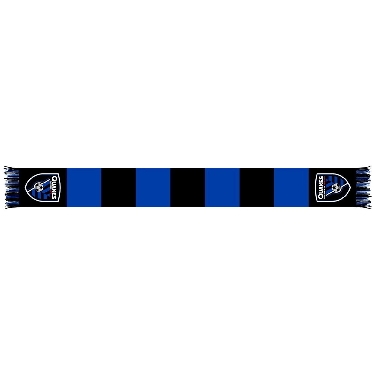 San Bar Scarf Earthquakes Jose Black/Blue Knit Team